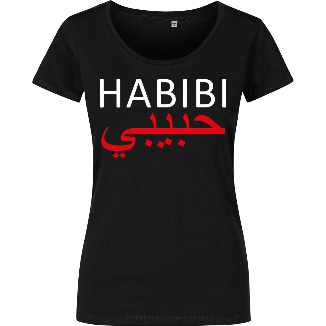 ALI ALI - Habibi T-Shirt Damenshirt schwarz
