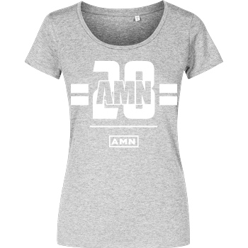 AMN-Shirts.com AMN-Shirts - 28 T-Shirt Damenshirt heather grey