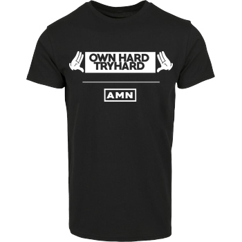 AMN-Shirts.com AMN-Shirts - Own Hard T-Shirt Hausmarke T-Shirt  - Schwarz