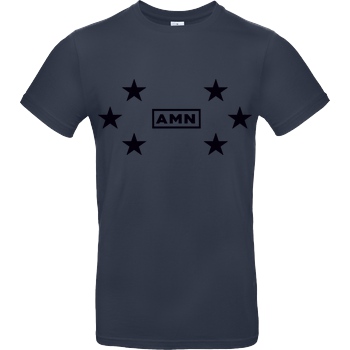 AMN-Shirts.com AMN-Shirts - Stars T-Shirt B&C EXACT 190 - Navy
