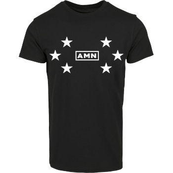 AMN-Shirts.com AMN-Shirts - Stars T-Shirt Hausmarke T-Shirt  - Schwarz