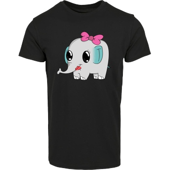ARRi Arri - Elefant T-Shirt Hausmarke T-Shirt  - Schwarz