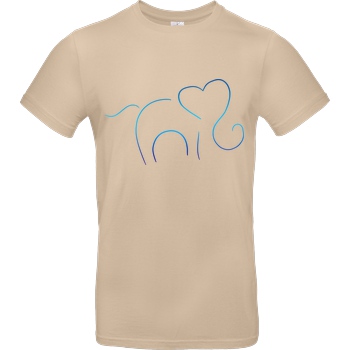 ARRi Arri - Elefantastico T-Shirt B&C EXACT 190 - Sand