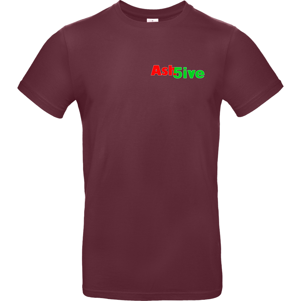 Ash5ive Ash5ive - Logo T-Shirt B&C EXACT 190 - Bordeaux
