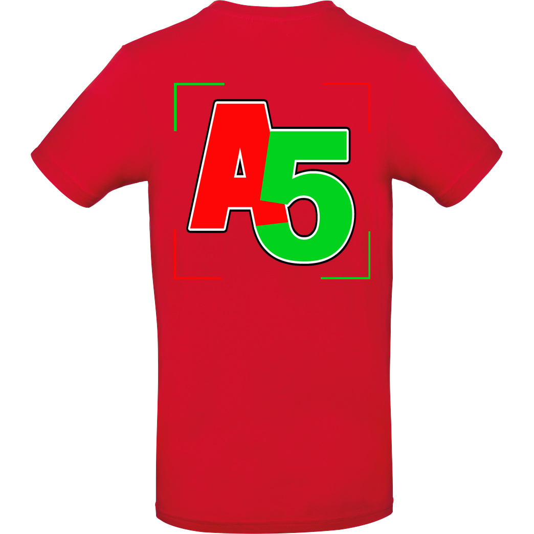 Ash5ive Ash5ive - Logo T-Shirt B&C EXACT 190 - Rot
