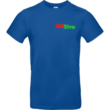 Ash5ive Ash5ive - Logo T-Shirt B&C EXACT 190 - Royal