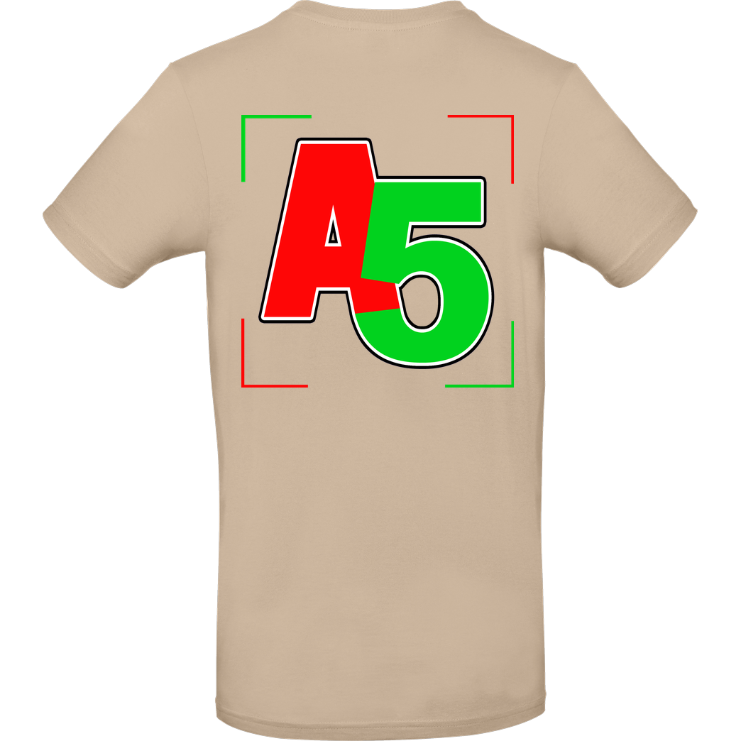Ash5ive Ash5ive - Logo T-Shirt B&C EXACT 190 - Sand