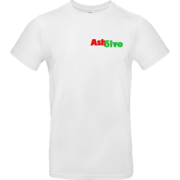 Ash5ive Ash5ive - Logo T-Shirt B&C EXACT 190 - Weiß