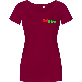 Ash5ive Ash5ive - Logo T-Shirt Damenshirt berry