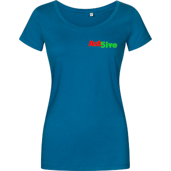 Ash5ive - Logo Damenshirt petrol