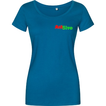 Ash5ive Ash5ive - Logo T-Shirt Damenshirt petrol