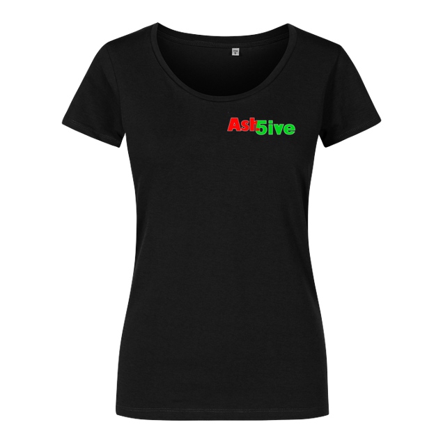 Ash5ive - Ash5ive - Logo - T-Shirt - Damenshirt schwarz