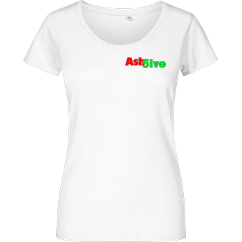 Ash5ive - Logo Damenshirt weiss