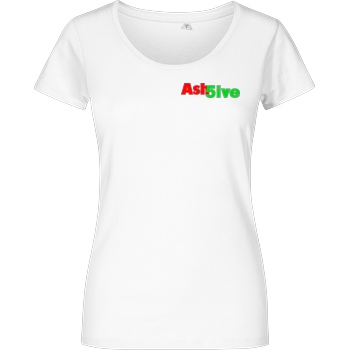 Ash5ive Ash5ive - Logo T-Shirt Damenshirt weiss