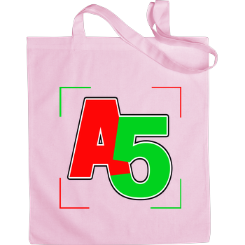 Ash5ive - Logo Ecken Stoffbeutel Pink