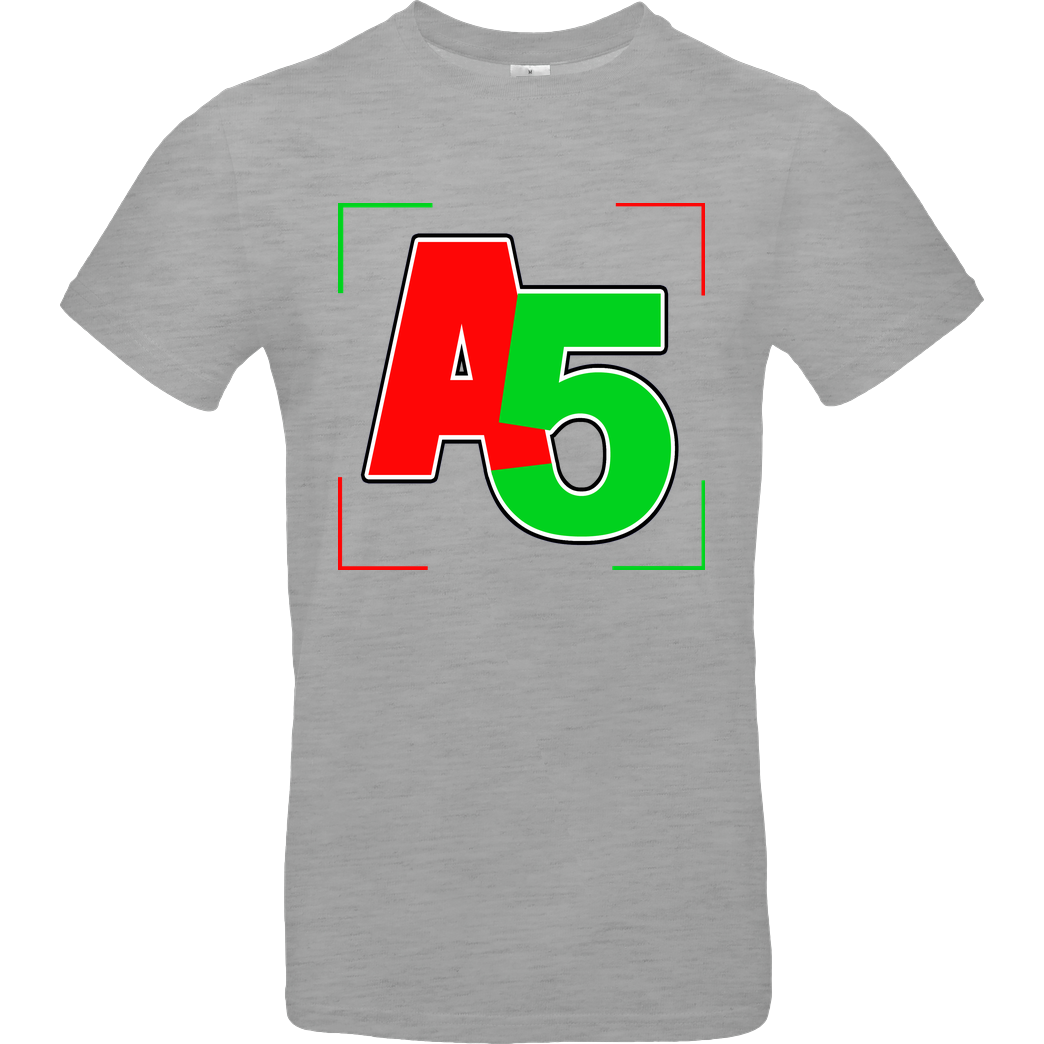Ash5ive Ash5ive - Logo Ecken T-Shirt B&C EXACT 190 - heather grey