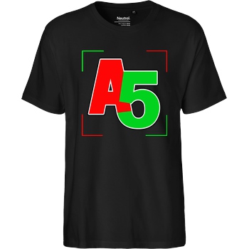 Ash5ive Ash5ive - Logo Ecken T-Shirt Fairtrade T-Shirt - schwarz