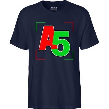 Ash5ive Ash5ive - Logo Ecken T-Shirt Fairtrade T-Shirt - navy