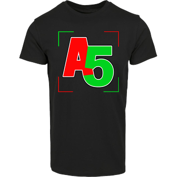 Ash5ive - Logo Ecken Hausmarke T-Shirt  - Schwarz