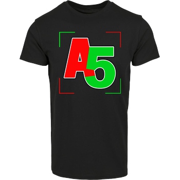 Ash5ive Ash5ive - Logo Ecken T-Shirt Hausmarke T-Shirt  - Schwarz