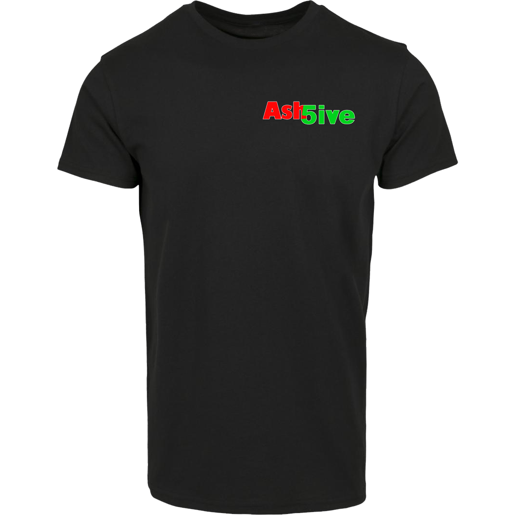 Ash5ive Ash5ive - Logo T-Shirt Hausmarke T-Shirt  - Schwarz