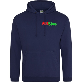 Ash5ive Ash5ive - Logo Sweatshirt JH Hoodie - Navy