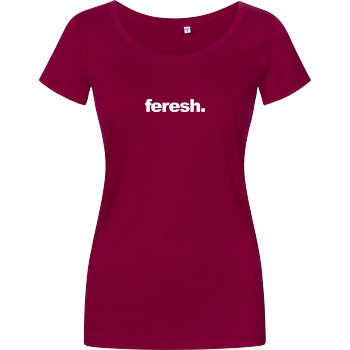 Aykan Feresh Aykan Feresh - Logo T-Shirt Damenshirt berry