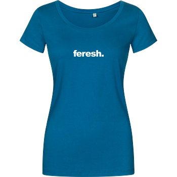Aykan Feresh Aykan Feresh - Logo T-Shirt Damenshirt petrol