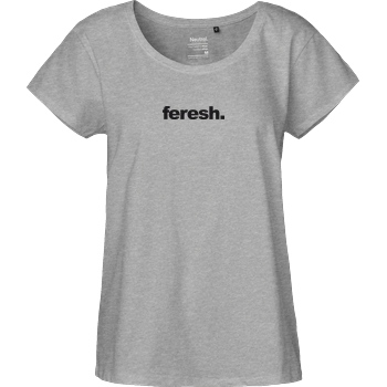 Aykan Feresh Aykan Feresh - Logo T-Shirt Fairtrade Loose Fit Girlie - heather grey