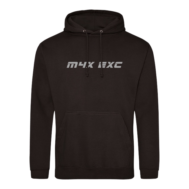 m4x_exc - Back Bike Print - Logo Front - Sweatshirt - JH Hoodie - Schwarz