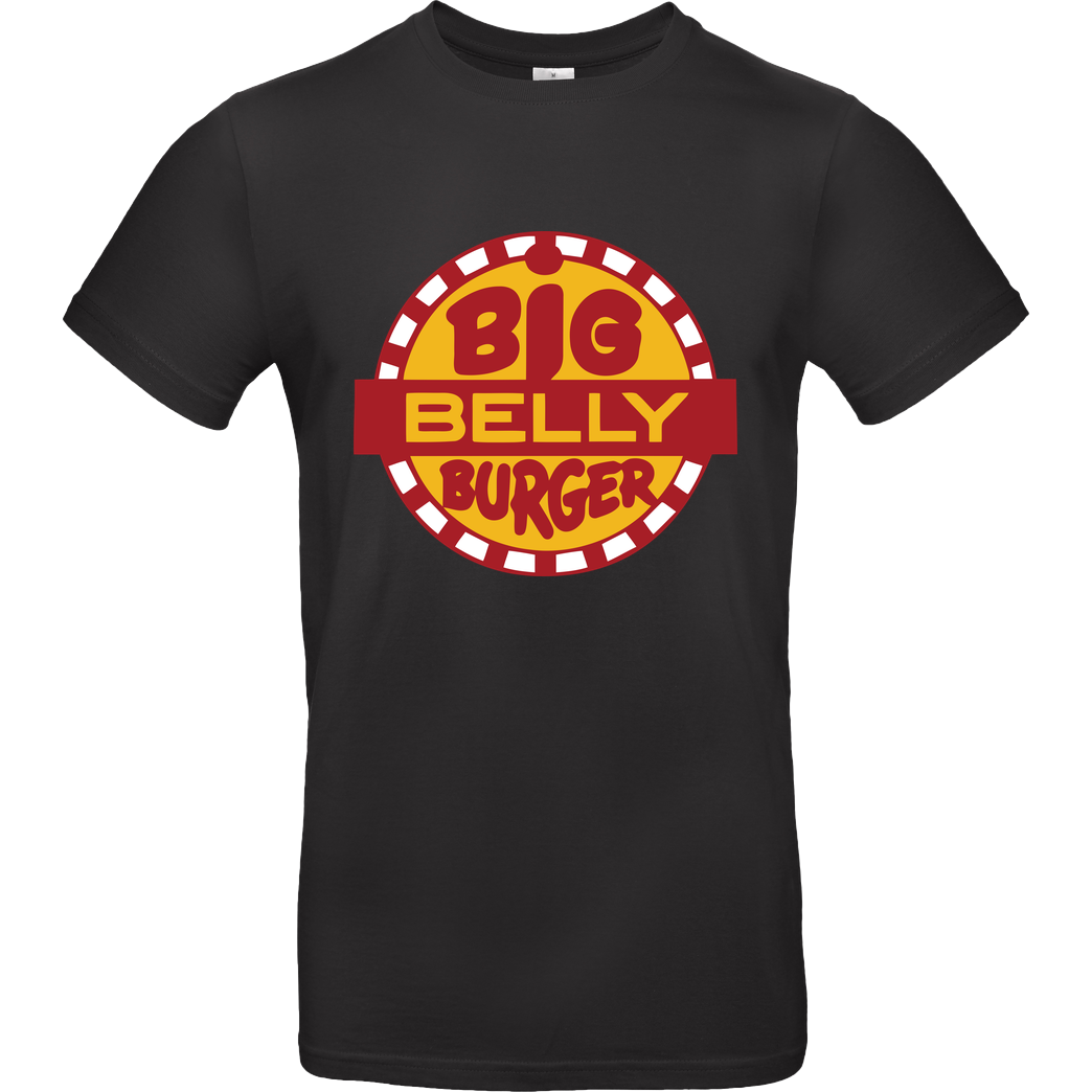3dsupply Original Big Belly Burger T-Shirt B&C EXACT 190 - Schwarz
