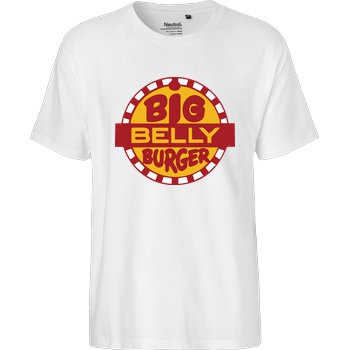3dsupply Original Big Belly Burger T-Shirt Fairtrade T-Shirt - weiß