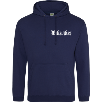 Bikevibes - Collection - back white JH Hoodie - Navy