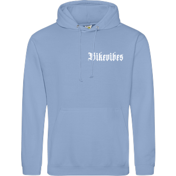 Bikevibes - Collection - back white JH Hoodie - Hellblau