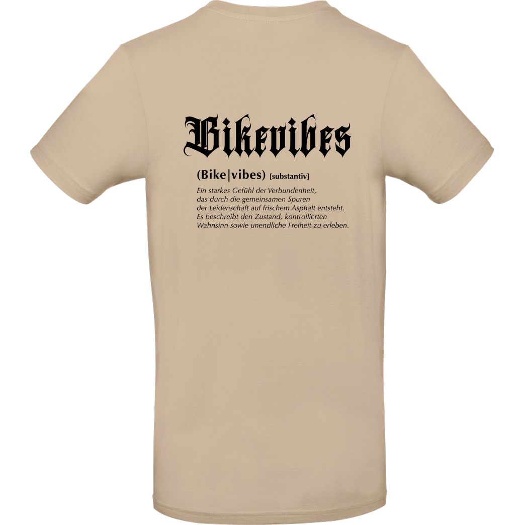 Alexia - Bikevibes Bikevibes - Collection - Definition Shirt back T-Shirt B&C EXACT 190 - Sand