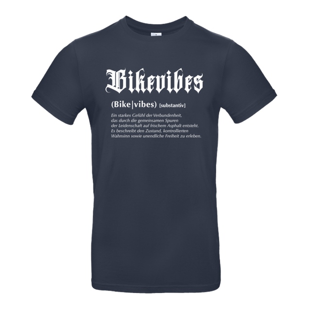 Alexia - Bikevibes - Bikevibes - Collection - Definition Shirt front - T-Shirt - B&C EXACT 190 - Navy