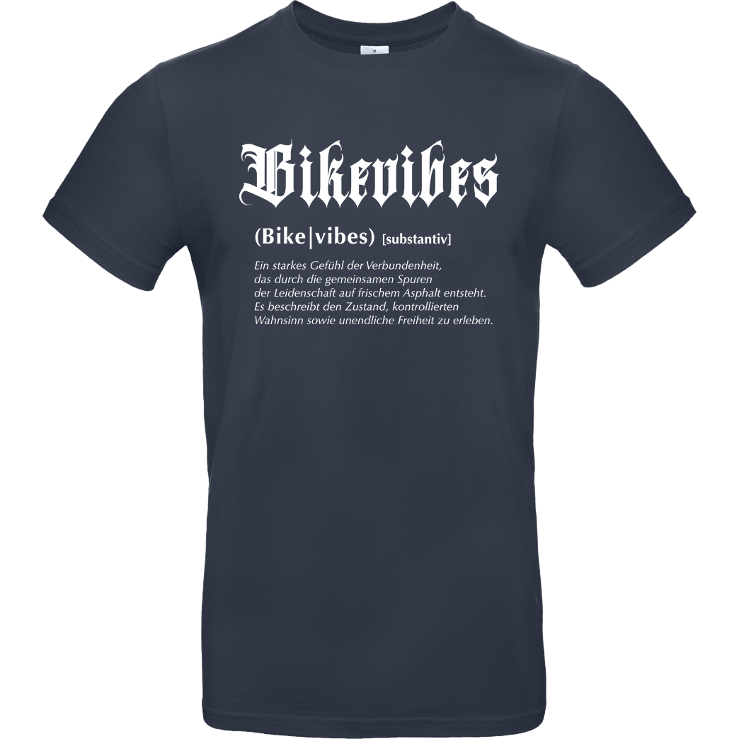 Alexia Bikevibes - Collection - Definition Shirt front T-Shirt B&C EXACT 190 - Navy