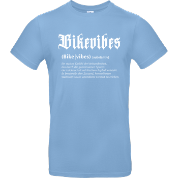 Bikevibes - Collection - Definition Shirt front B&C EXACT 190 - Hellblau