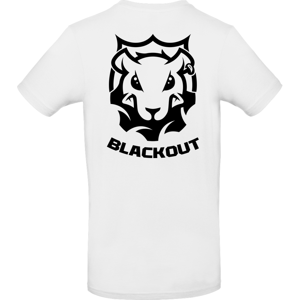 None Blackout - Landratte T-Shirt B&C EXACT 190 - Weiß
