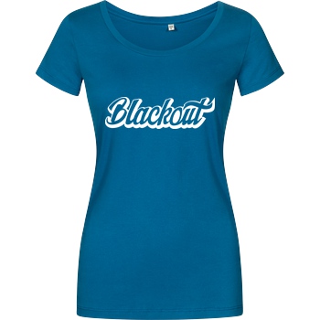 Blackout Blackout - Script Logo T-Shirt Damenshirt petrol