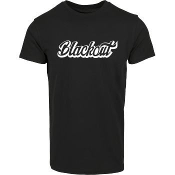 Blackout Blackout - Script Logo T-Shirt Hausmarke T-Shirt  - Schwarz