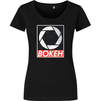 FilmenLernen.de Bokeh T-Shirt Damenshirt schwarz