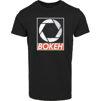 Bokeh Hausmarke T-Shirt  - Schwarz