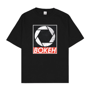 Bokeh Oversize T-Shirt - Schwarz