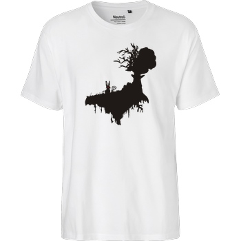 Lone Lobo Böses Hasi T-Shirt Fairtrade T-Shirt - weiß