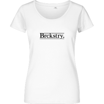 Brickstory Brickstory - Brckstry T-Shirt Damenshirt weiss