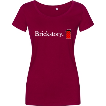 Brickstory Brickstory - Original Logo T-Shirt Damenshirt berry