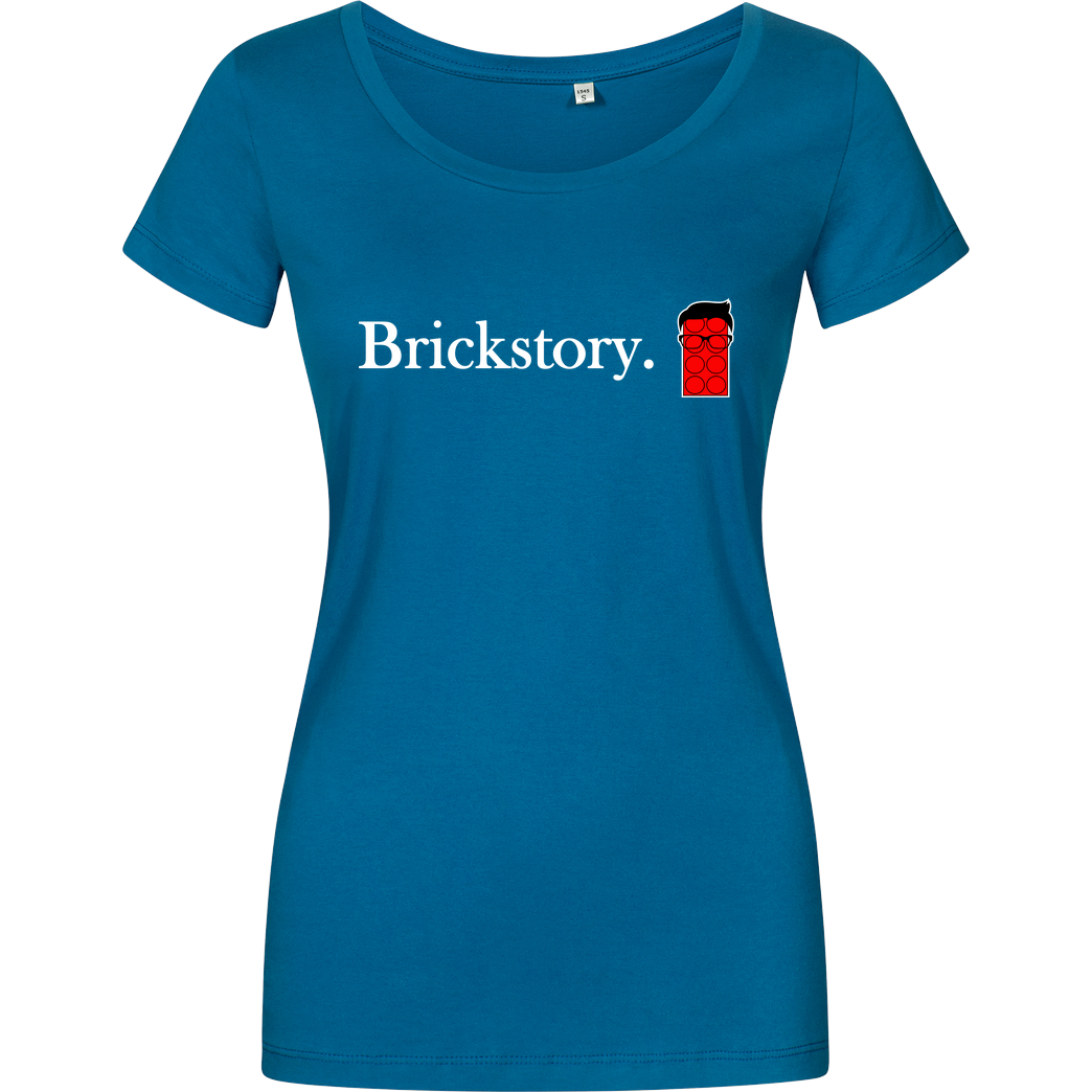 Brickstory Brickstory - Original Logo T-Shirt Damenshirt petrol