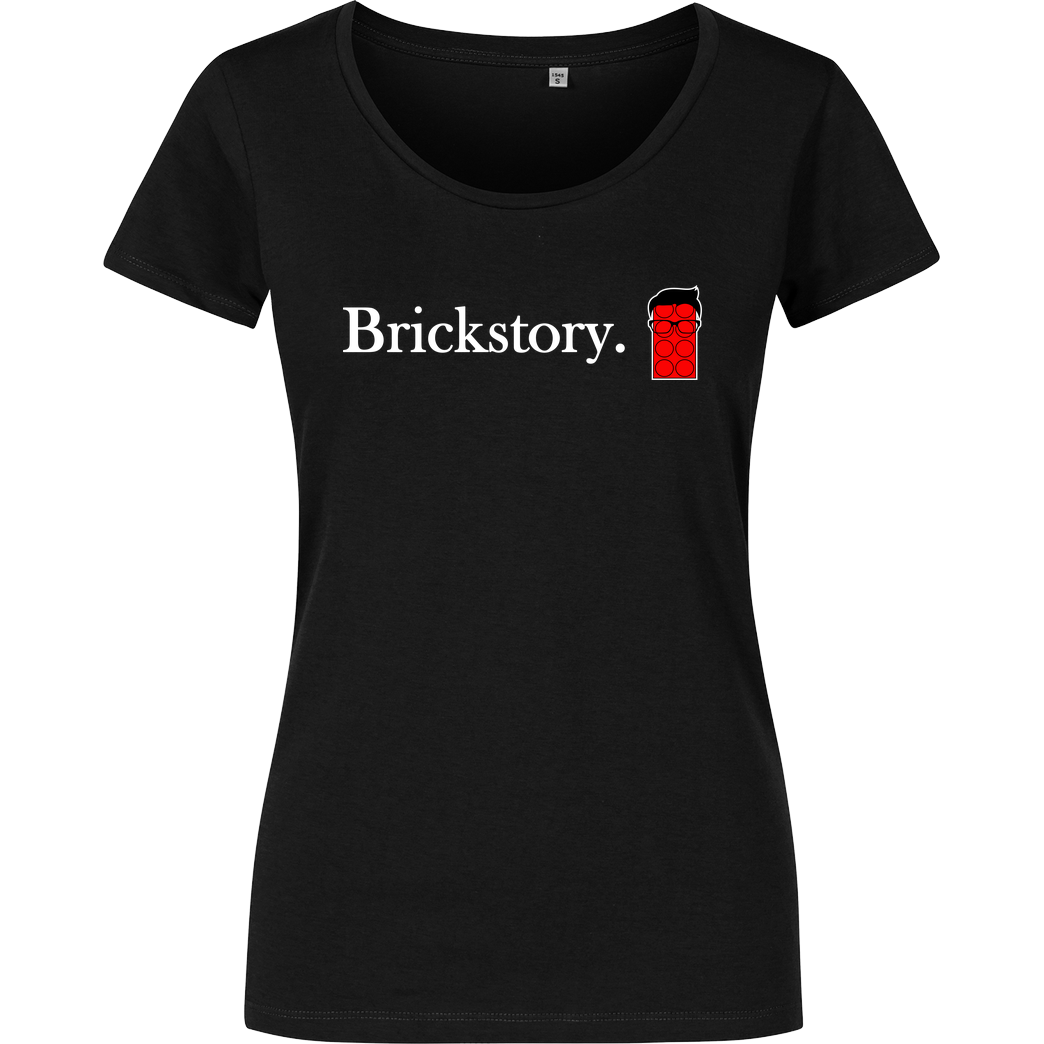 Brickstory Brickstory - Original Logo T-Shirt Damenshirt schwarz