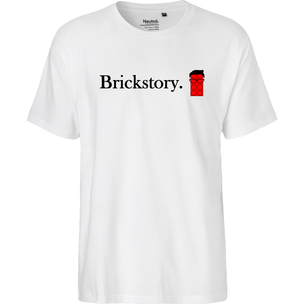 Brickstory Brickstory - Original Logo T-Shirt Fairtrade T-Shirt - weiß